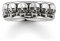 THOMAS SABO Unisex Ring Totenköpfe 925Er Sterlingsilber, Geschwärzt TR1878-001-12