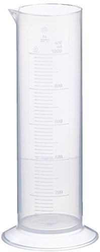 Vitlab Polypropylen Messzylinder, Niedrige Form, Runder Fuß, 1000mL Kapazität