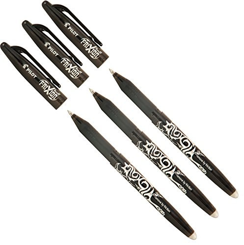 Pilot Tintenroller Frixion Ball, radierbar (3er Pack, schwarz)
