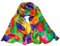 Prettystern Damen Seiden-Tuch langer Schal Handgerollt Kandinsky farbstudie Quadrate Inspiriert - Bunt Farbenspiel P799