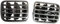 Twowinds - Rejilla Ventilación Compatible con Renault Clio 2 (1998-2001) Thalia (2001-2006) - Aireadores Salpicadero (ambos lados) - 7702258280-7702258279 - Aire Acondicionado - Negro (lote de 2)