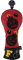 Craftsman Golf Bomb - Copritesta per mazze da golf vintage in pelle ecologica in poliuretano, colore rosso e nero (copertura in legno F)