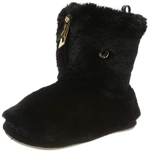 flip*flop Yeti Damen Hausschuhe, Schwarz (black 0000), 38 EU