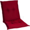 Homeoutfit24 Gartenstuhlauflagen Niedriglehner – 2er Set – Komfort-Polster 6,5 cm – Oeko-TEX Zertifiziert – pflegeleicht – Rot – Made in EU