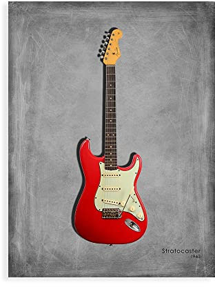 DìMò ART Stampa su Carta (Poster) Rogan Mark Fender Stratocaster 63 Misura 70x50 CM