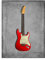 DìMò ART Stampa su Carta (Poster) Rogan Mark Fender Stratocaster 63 Misura 70x50 CM