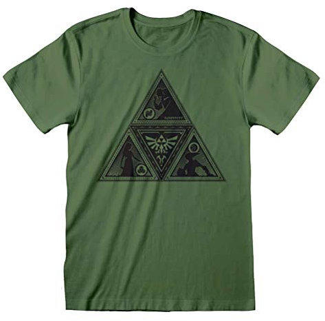 The Legend Of Zelda Triforce Männer T-Shirt dunkelgrün S