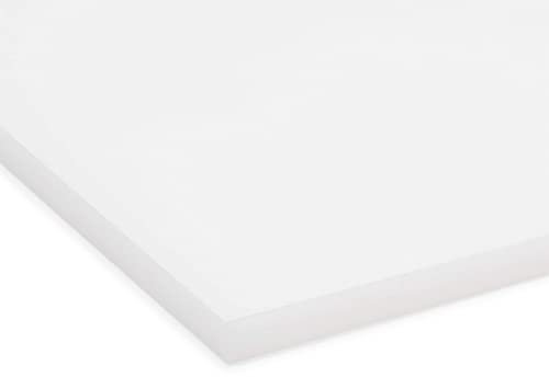 PLEXIGLAS® GS farbig 5 mm, vielfältig nutzbares und bruchfestes Marken Acrylglas für Lichtobjekte etc., 5 mm dicke PLEXIGLAS® GS Platte in 12 x 25 cm, weiß durchscheinend (WH73)