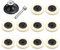 10 Stück Wollfilz Polierscheibe Wolle Polieren Polierscheibe Schleifen Runde Rad Soft Filz Polierer Pad 50mm + 1pcs Disc-Pad-Halter
