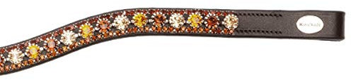Stirnband Dazzle, W, braun, braune Steine