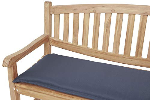 Kettler Polen KETTtex 2179 Auflage Gartenbank Florence 140x50x6 cm anthrazit waschbarer Bezug Sitzpolster
