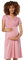 Zeta Ville- maternité - Robe Jersey de Grossesse - Manche Courte - Femme - 108c (Rose Sombre, 42, XL)