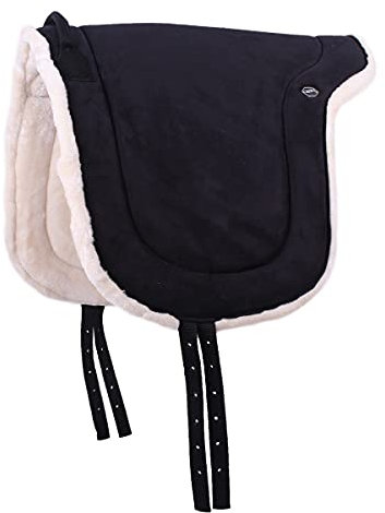 ARBO-INOX Bareback Sattelunterlage Sattelpad Schaumstoffpolsterung (Shetty, Schwarz)