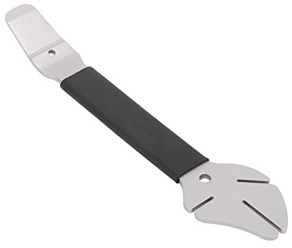 Bnineteenteam Bike Disc Rotor Truing Wrench, Stainless Steel + TPR Handle Rotor Alignment Truing Fork Repair Tool for Mountain Road Bike