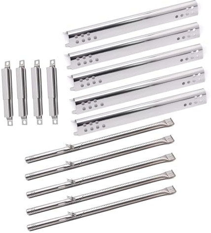 Criditpid Grill Ersatzteile für Charbroil Performance 5 Brenner 463347518, 463347519, Charbroil 4 Brenner 463347017, 463342119, 463376017, 463377319 Heat PLates, Burg ners, Crossover Tubes.