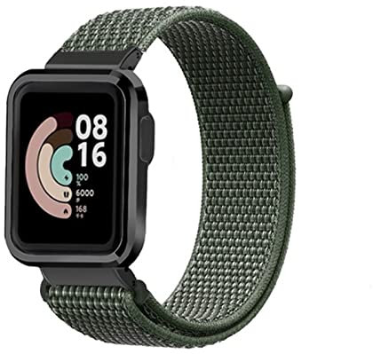 HYKEJJ Nylon Armband für Xiaomi Mi Watch Lite/Redmi Watch - Sportliches Ersatzband Kompatibel mit Xiaomi Uhren (2)