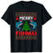 Merry Fishmas Lustiger Weihnachtspullover mit lustigem Angeln T-Shirt