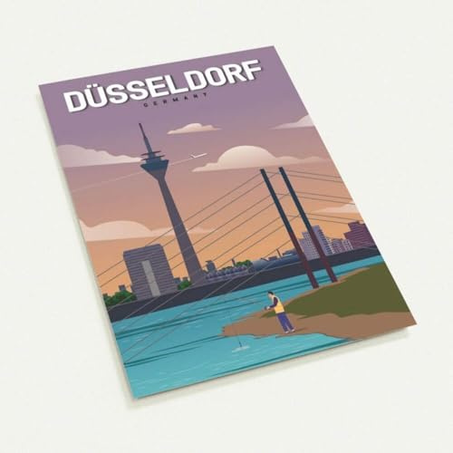 BLN PRINT Postkarte (10er Pack): Düsseldorf