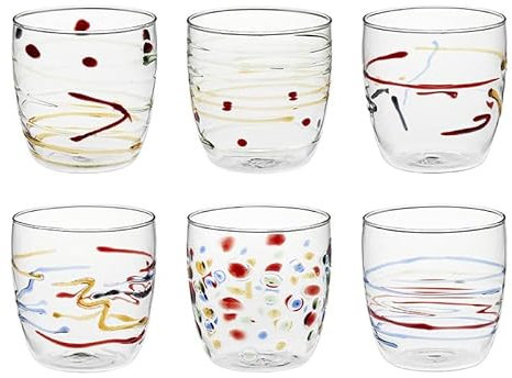 GALBIATI MILANO Carnival 6 Tumbler Acqua Assortiti