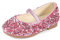 MK MATT KEELY Scarpe Principessa Bambina Ballerine Bambina Scarpe Brillantini Frozen Bimba Partito per Ragazze,Rosa,22EU(CN24)