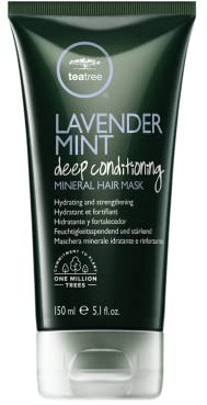 Tea Tree Lavender Mint Deep Conditioning Mineral Hair Mask, Hydrates + Strengthens, For Coarse + Dry Hair, 150.8 ml