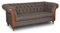 Chesterfield Sofa - The Chesterfield Brand | Harris Tweed | 2 Sitzer Sofa | Handgemachtes Original Chesterfield | Breite 200 cm, Höhe 85 cm, Tiefe 95 cm
