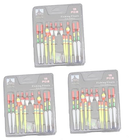 INOOMP Angelschwimmer Bobber Zum Angeln 45-Teiliges Set Mit Schwimmkörpern Zum Angeln Schwimmkörper Aus Kunststoff Boje Angelzubehör Mehrzweck-Schwimmer Zum Angeln