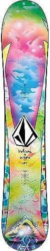 Nitro Snowboards Herren ALTERNATOR X Volcom BRD´24, Allmountainboard, Directional, Cam-Out Camber, All-Terrain, Mid-Wide bis Wide, je nach Länge, Trippy Volcom Grafik - Artist: Star Shields