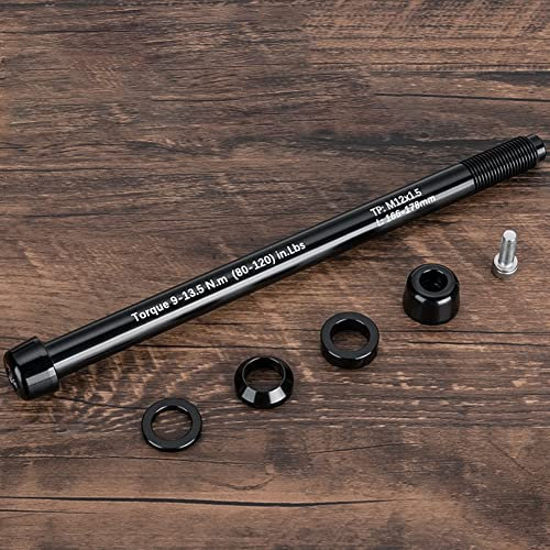 AIDNTBEO Bike Trainer Thru Axle Skewer 12x142-148mm P1.5/P1.75 Indoor Sports M12X1.5 166-178