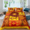 MDKLXIDF Bettwäsche 135x200 cm gelbes Afrika Weich Mikrofaser Bettbezug Set Für Jungen Mädchen Einzelbett, Hypoallergen Bettbezüge mit Reißverschluss und 1 Kissenbezug 80x80 cm
