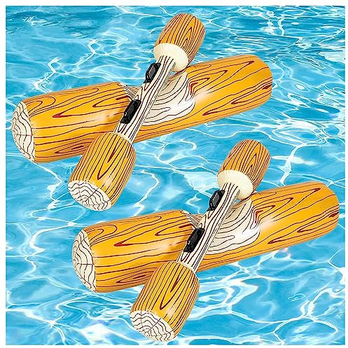 Flotadores Piscina, 2 Unids Set Volley Piscina, Colchonetas Inflables Piscina Inchables Piscina
