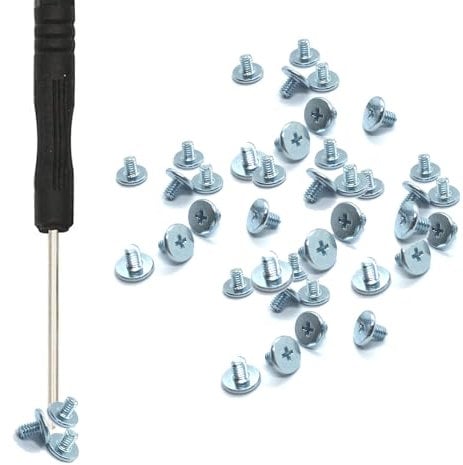 SGTKJSJS M.2 NVMe SSD Mounting Screws Kit, 60pcs (M2 x 2.5mm, Silver, Premium Quality)