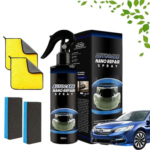 AutoCare Nano Repair Spray, Car Nano Repairing Spray, Fast Repair Scratches Repairing Polish Spray for Auto Detailing, Car Scratch Repair Nano Spray, Nano Car Scratch Repair Spray (1PC)