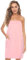Knuffnee Damen Bademantel Frottee Sauna kilt Saunatuch Saunakilt mit Tasche und Klettverschluss Rosa S/M
