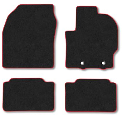 Fits Toyota Yaris (2020+) [Full Hybrid] Carpet Car Floor Mats | Tailored Fit Heavy-Duty Rubber Floor Mats Waterproof Durable Custom Fit Water Resistant Easy-Clean
