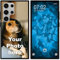 PhoneNatic personalisierte Handyhülle für Samsung Galaxy S24 Ultra Custom Case Schwarz zum selbst gestalten mit eigenem Foto Bild Text individuell