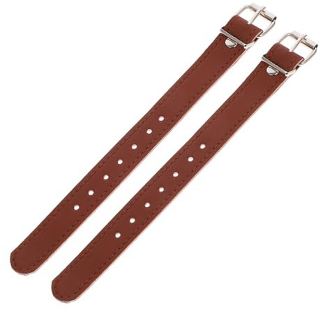 INOOMP Bike Front Basket Strap Cycling Adjustable Belts for Bicycle Sturdy Pu Strap for Boys and Girls Bike Accessories and Pannier Bag for Bicycles