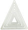 ZBIianxer Dreiecks-Stanzformen, Spitzen-Stanzformen, Prägeschablone für Kinder, Geschenkkarten, Scrapbooking, Alben, Basteln, Prägeschablonen