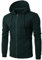 UHouse Sweatjacke Herren mit Kapuze Freizeit Zipper Hoodie Sport Kapuzenpullover mit Reißverschluss Einfarbige Kapuzenjacke Lässig Y2k Kaputzensweatjacke Slim Fit Bequeme Sportjacke Armee Grün L