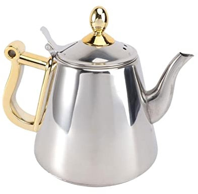 Teekessel für den Herd, 1,2 l, Induktionsherd plus Wasserkocher, große Kapazität, Teekanne, Edelstahl-Teekanne, Teebereiter, Kaffeekanne, Küche, kalter Wasserkocher, Teekannen für den Herd (A 1,2 l)