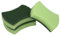 Estropajo verde con esponja. pack 3 unidades.