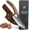 SWYSH Japanese Kitchen Knіfe - Perfect Cooking Gift for Chefs with Mini Sharpener - 5 Professionally Designed Sharp Meat Knіfe, Fish Vegetable Knіfe - Leather Sheath, Premium Box