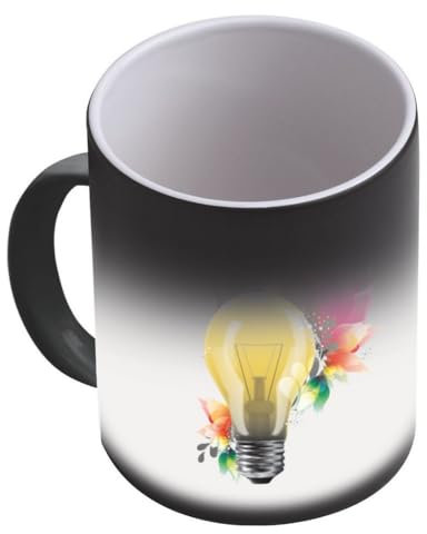 Tazza Magica Personalizzata con Foto - Tazza da 300 ml in Ceramica Stampata con Foto, Bevande Calde, Regalo San Valentino, Natale, Pasqua, Compleanno, Festa del Papà, Gadget| NS Bandiere
