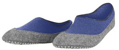 FALKE Damen Cosyshoe Invisible W Hp Wolle Rutschhemmende Noppen Stoppersocken, Blau Water 6550, 41/42 EU