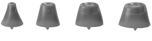 SmartEAR – Hearing Aid Domes – Hearing Aid Accessories - Silicone Ear Tips – Comfortable and Secure Fit - for Signia Click Sleeve - Vent Domes - L - 6pcs