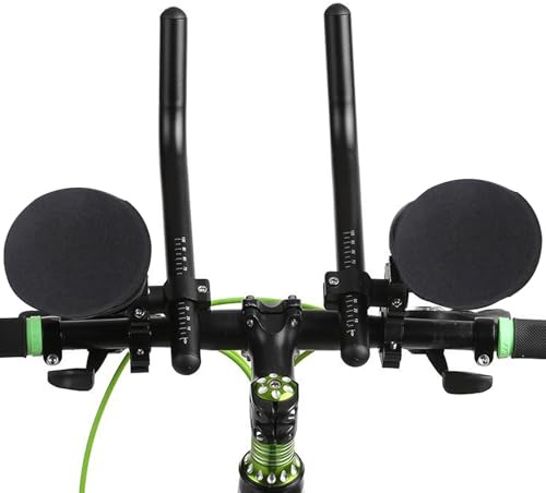 Fahrradarmstütze – Clip-On-Lenker, Racing Bar | leichte Aero-Erweiterungen aus Aluminium für Sprint, Langstreckentraining, Triathlons, Mountainbike, Rennrad