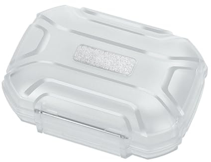 Flaroey Earphone Storage Box Large Capacity Dustproof Waterproof Shockproof Earphone Box Transparent White