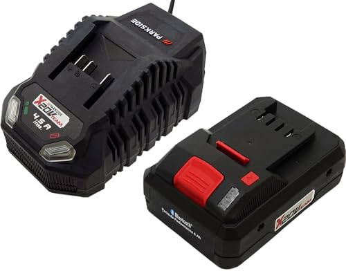 Parkside® 20V 4,5A Ladegerät + 20 V 4Ah Smart Akku - passend für die Serie X20V Team