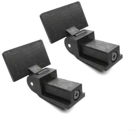 2 Stück Plattenspieler-Staubschutz-Scharnier für AT-LP120 LP60X LP5 & LP3 & LP70X & LP140, schwarzes Kunststoff-Hardware-Ersatzteil