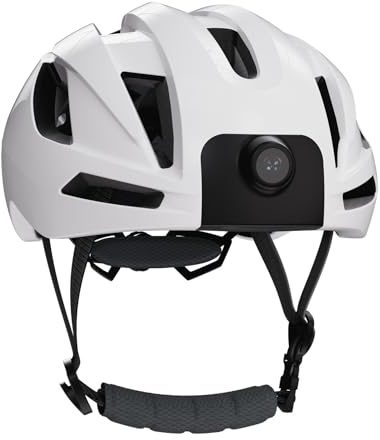 Asixxsix Smarter Fahrradhelm, Leichter Fahrradhelm mit Bluetooth, 1080P-Kamera und Blinker, Helme für Erwachsene, Jugendliche, Männer und Frauen, Elektroroller, Skateboard, Skaten (White)
